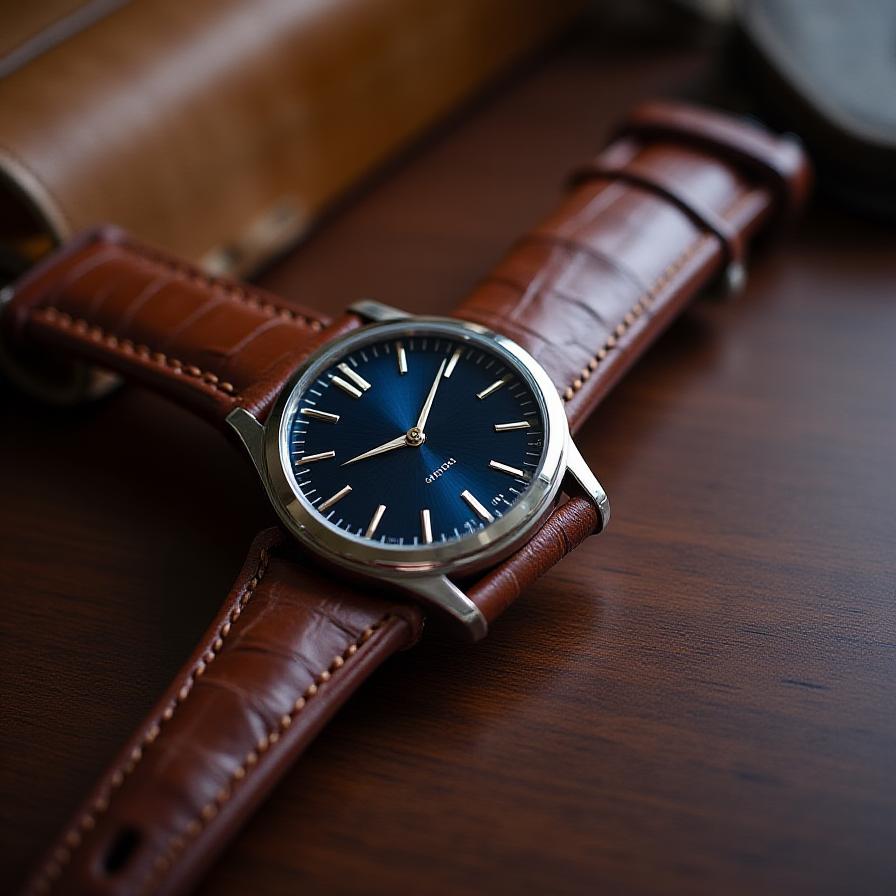 Classic Automatic model with leather strap
